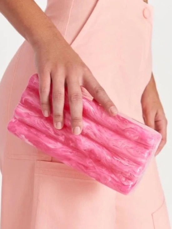 cult gaia Handbags - Cult Gaia Enid Clutch in Dragonfruit